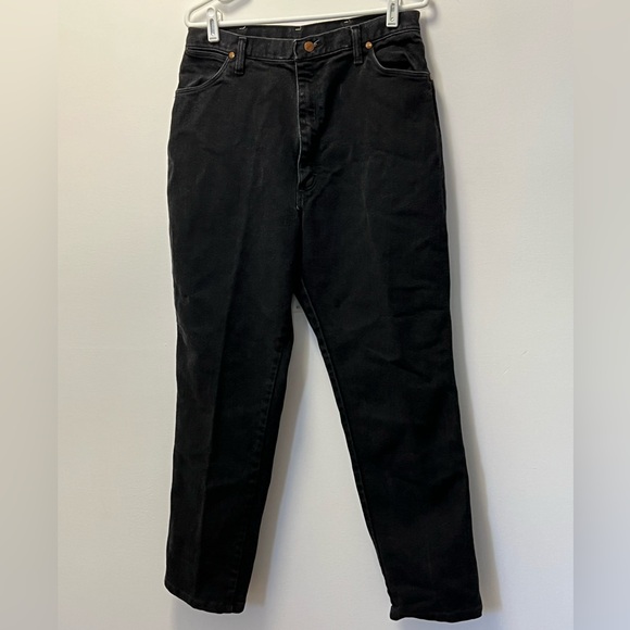 Wrangler | Vintage Made in USA Black Denim - Ladies Size 10-12 - Picture 4 of 10